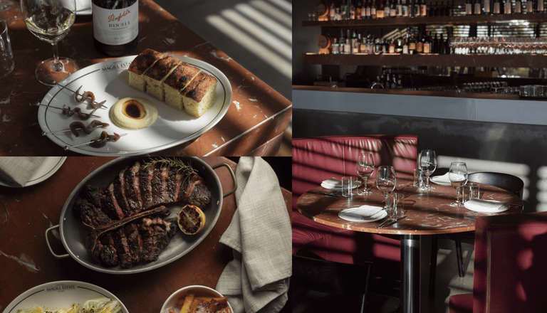 Magill Estate Kitchen food plates and table setting