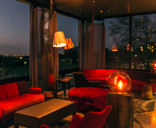 Magill Estate Restaurant dishes alongside Penfolds wines