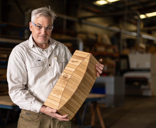 Penfolds Bin 180 woodwork artist