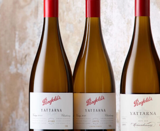 3 bottles of Penfolds Yattarna lined up