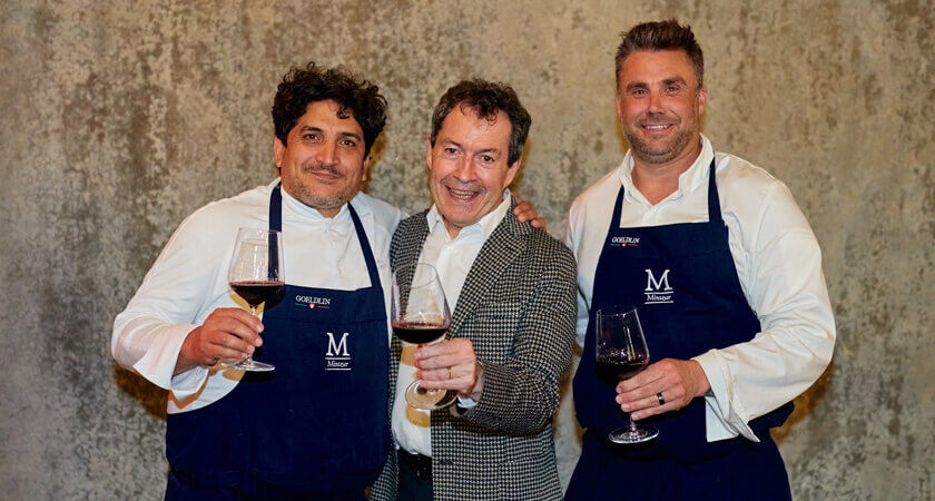 Mauro Colagreco, Scott Huggins and Peter Gago