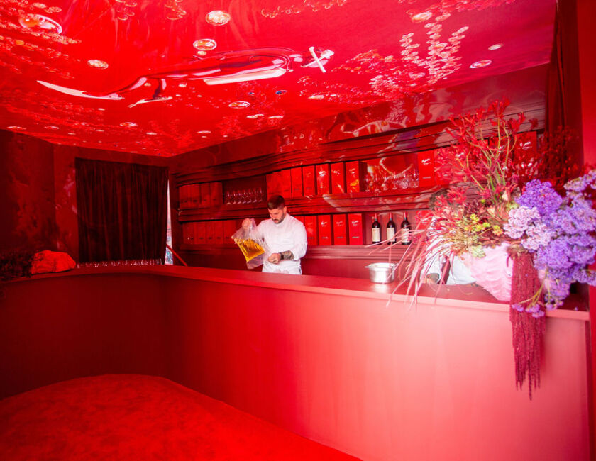 Penfolds Chef preparing in underground bar