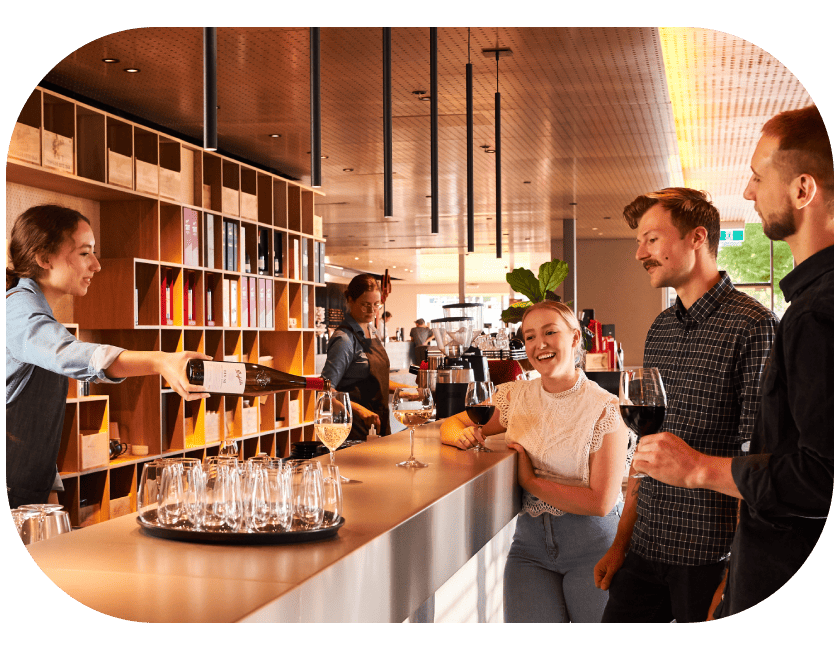 Group tasting at Magill Estate