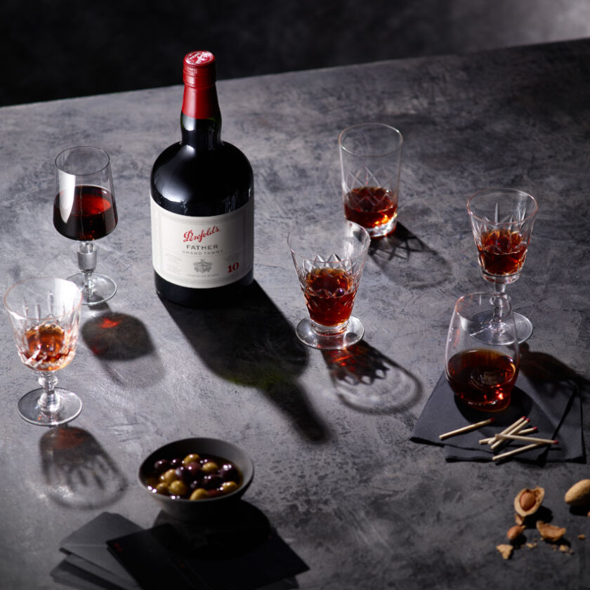 Penfolds Father Tawny with food