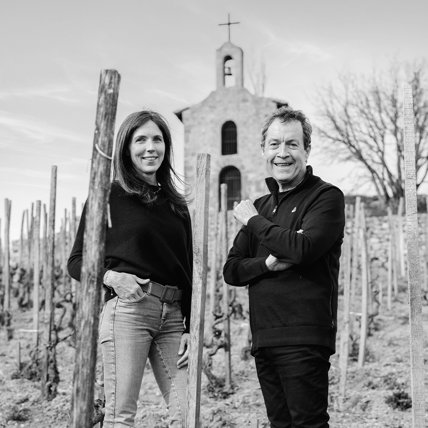 Peter Gago, Penfolds Chief Winemaker with Caroline Frey, Winemaker and Vigneron